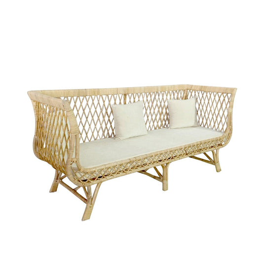 IRA Cane Daybed, Natural - 3 seater sofa