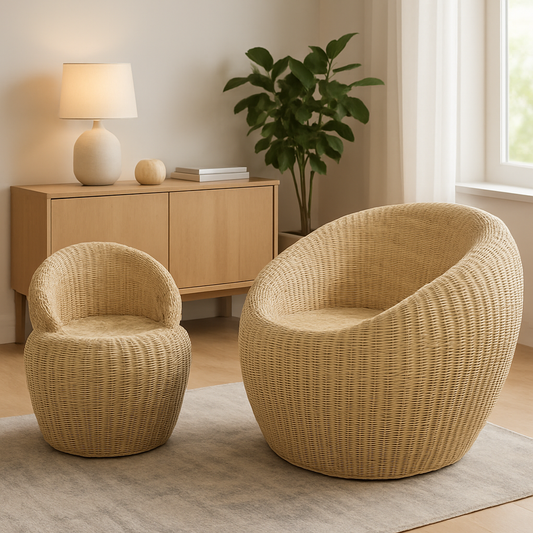 IRA Sofa and 3 Chairs (Glossy Finish, Honey)