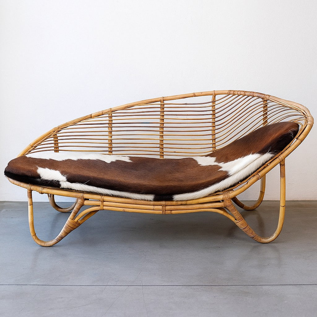 IRA Recliner Seater Sofa with Cushion Customizable Cane Sofa