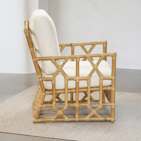 Handmade Cane and Rattan Chair for Living Room – Eco-Friendly Seating for Indoor & Outdoor Use