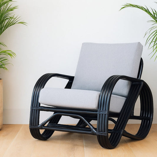 IRA Black Finish Armchair - 1 Piece