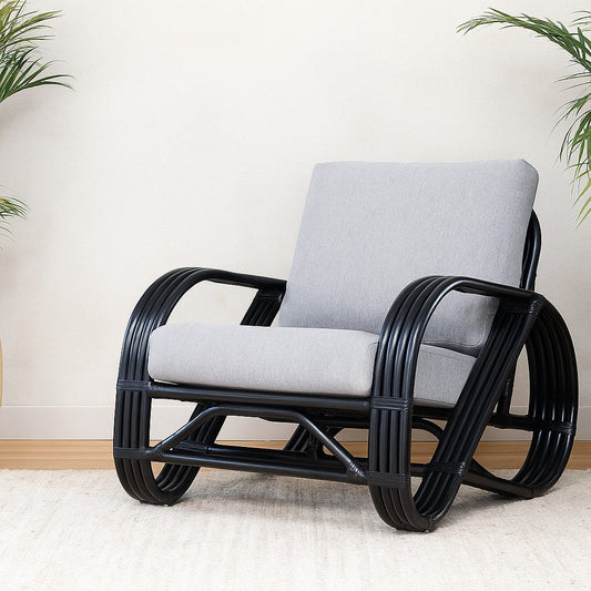 IRA Black Finish Armchair - 1 Piece