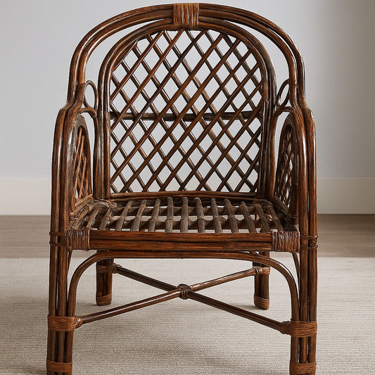 IRA Brown Chair Made Of Rattan & Wicker