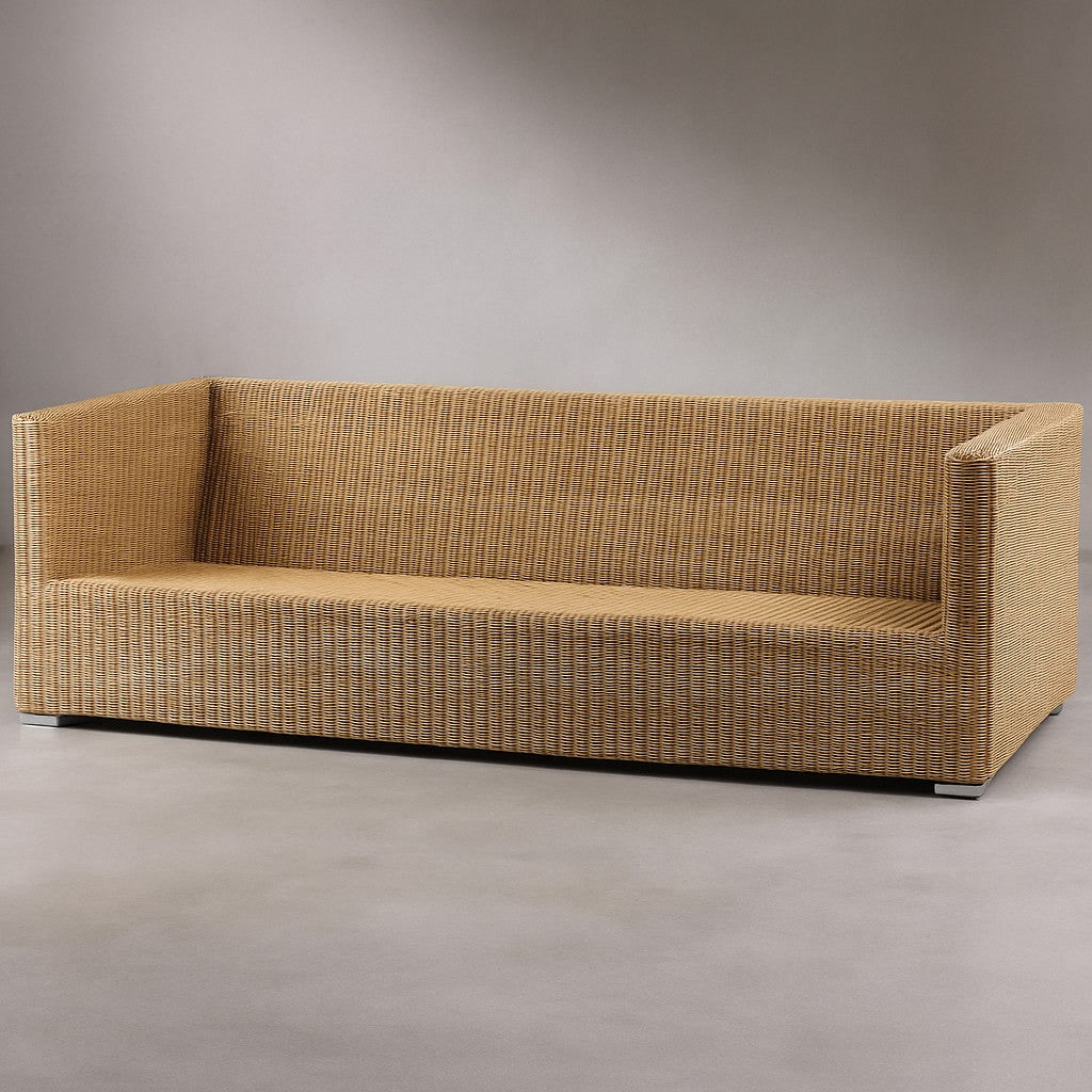 Elevate Your Living Room or Garden with Our Stylish Cane Boho Sofa