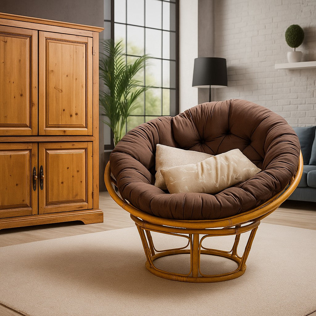 IRA Cane Papasan Folding Chair – IRA Furniture