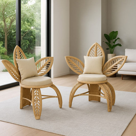 IRA Cane Unique Vintage Chair for Resort, Balcony & Living Room | Handcrafted Natural Cane Chair (2026 Design)