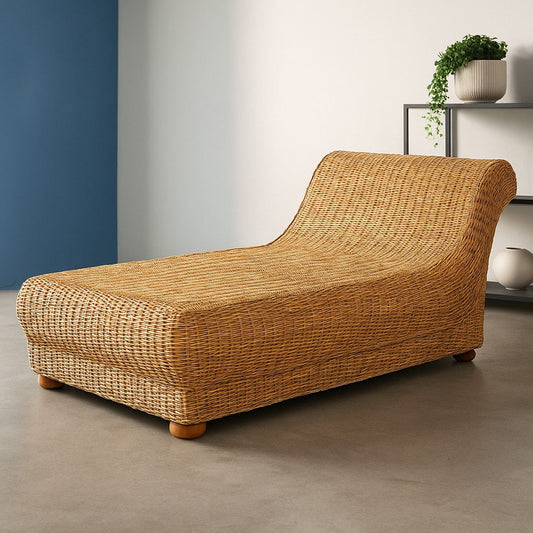 Cane Dewan Chaise Lifestyle - IRA Furniture India