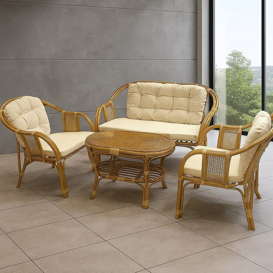 IRA Carnival Five Seater Modern Sofa (Gold)