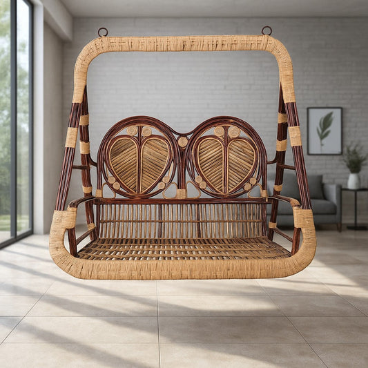 IRA Couple Family 2 Seater Swing (Brown)