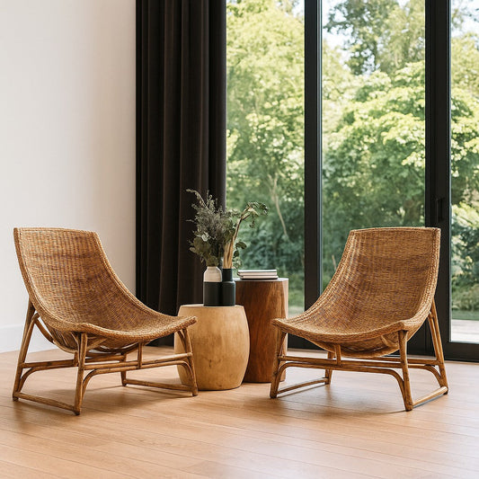 IRA Handweaved Vintage Chair - Natural