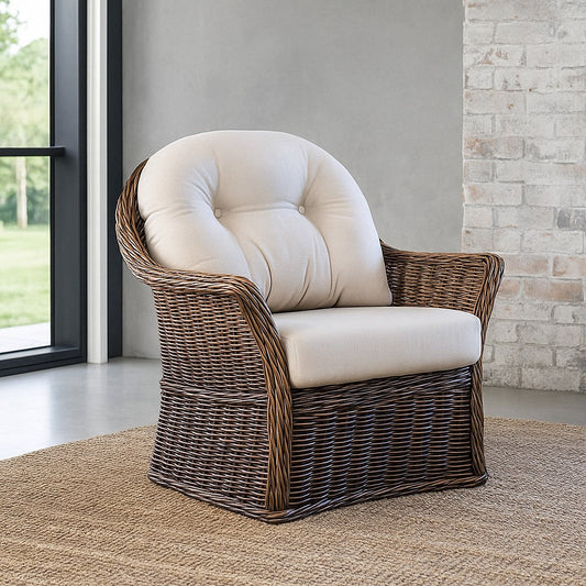 Handweaved Wash Armchair Lifestyle - IRA Furniture India