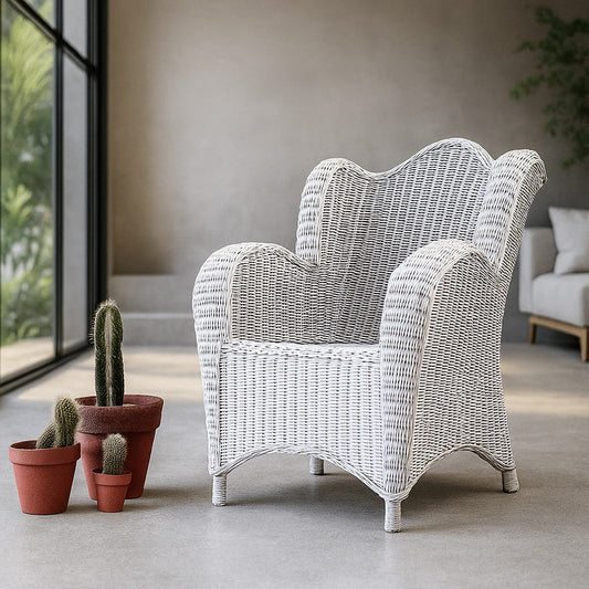 Kids White Armchair Lifestyle - IRA Furniture India