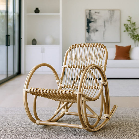 Kids Rocking Chair Natural Lifestyle - IRA Furniture India