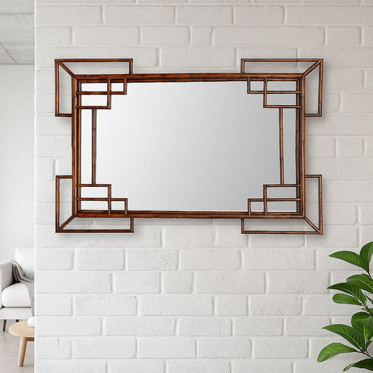Living Room Mirror Lifestyle View - IRA Furniture India