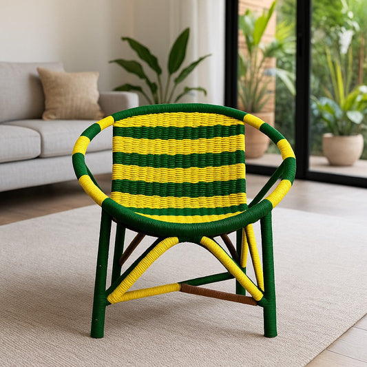 IRA Multicolor Designer Chairs - Handweaved
