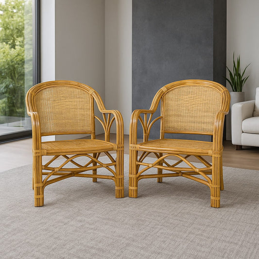 IRA Natural Armchair Chairs - 2 Chairs