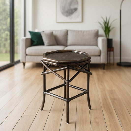 IRA Octagonal Side Table – Burnt Sienna