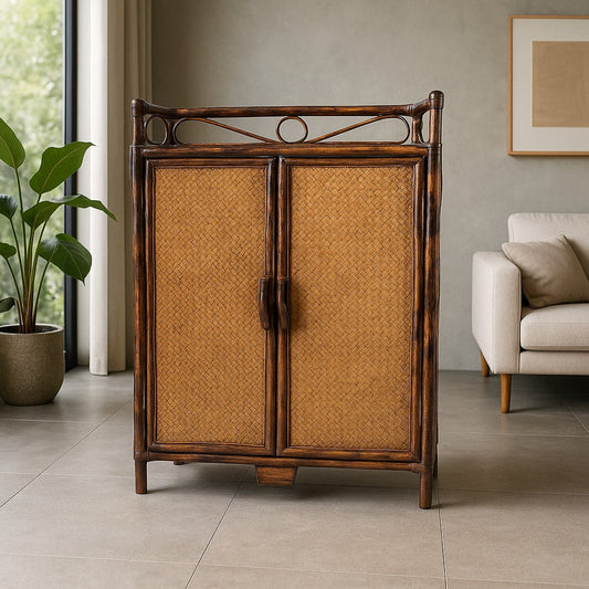 IRA Rattan Cabinet Rack