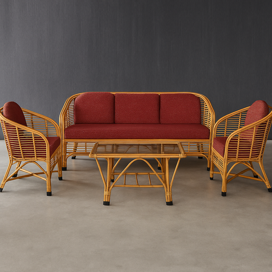 IRA 5-Seater Sofa Set - Comfortable and Modern Sofa for Living Room, L-Shaped Sectional Sofa Design, Available in Fabric & Leather Options