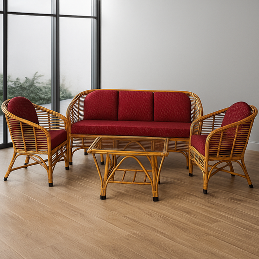IRA 5-Seater Sofa Set - Comfortable and Modern Sofa for Living Room, L-Shaped Sectional Sofa Design, Available in Fabric & Leather Options