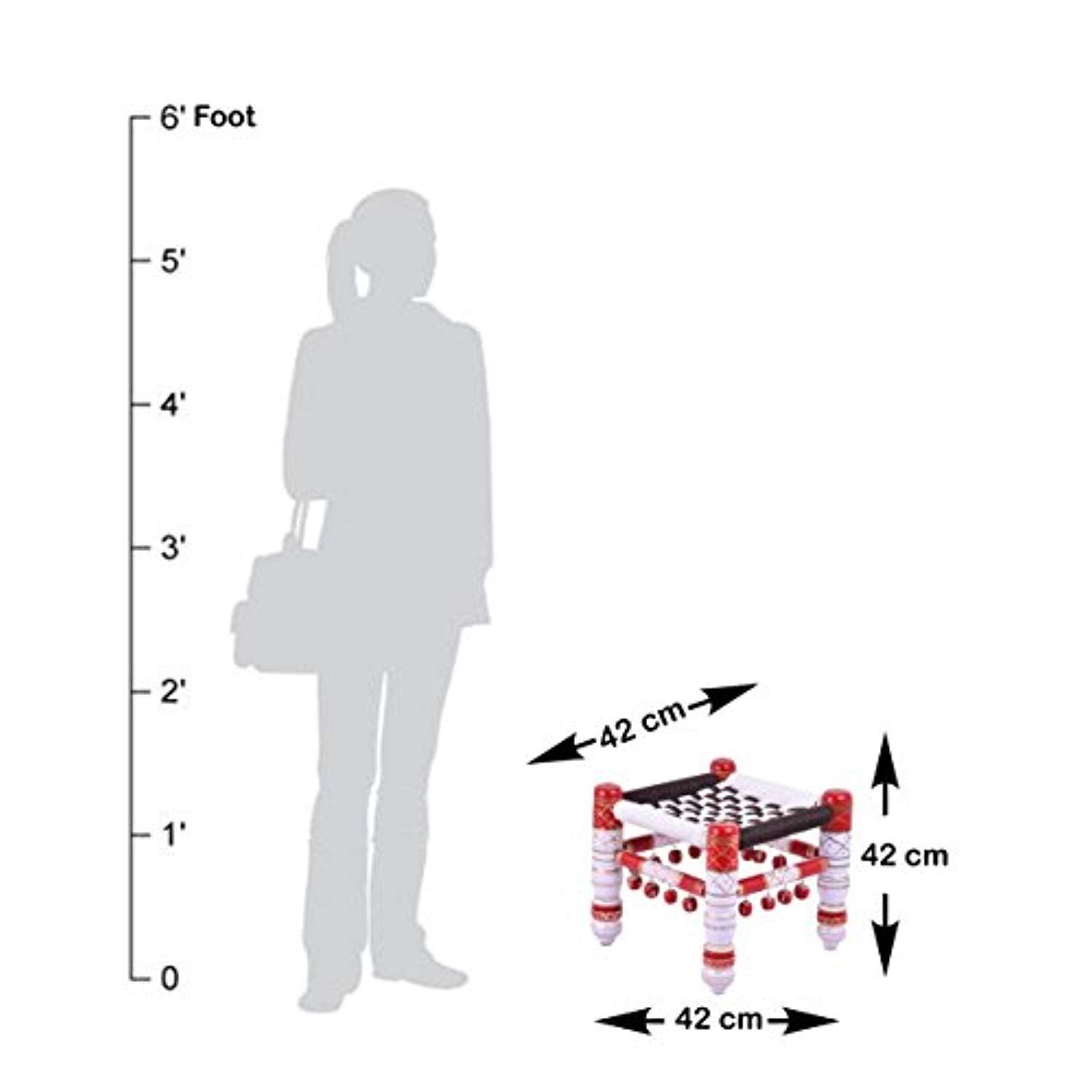 IRA Garden Balcony Chair Khatli Bajot Wooden Charpai - Multi-Color - IRA Furniture