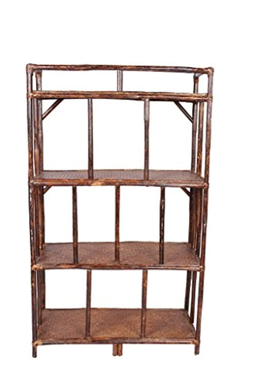IRA Modern Rattan Standard Storage Rack (Brown) - IRA Furniture