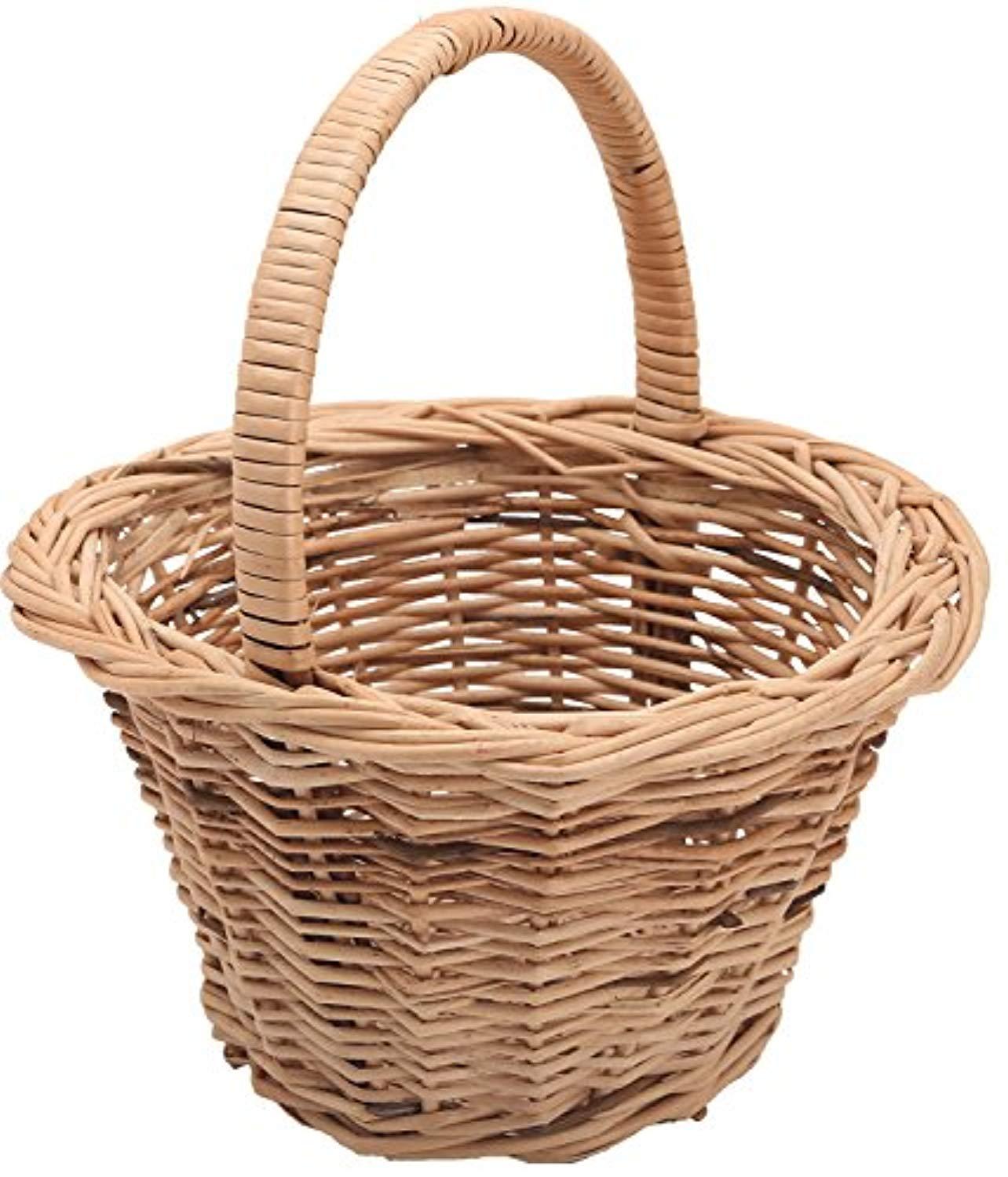 IRA Bamboo Cane Basket (24x24x25cm, Brown) - IRA Furniture