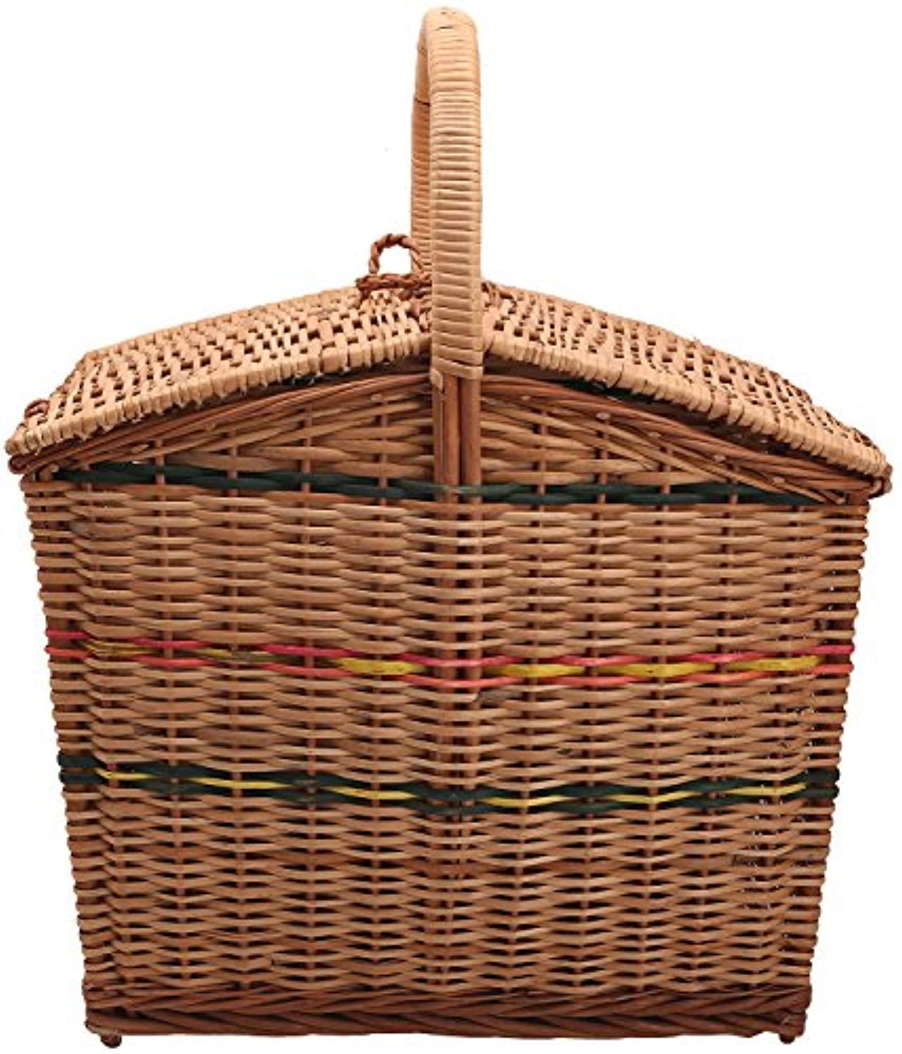 IRA Bamboo Cane Multipurpose Lunch Kit (Brown, 46x30x56cm) - IRA Furniture