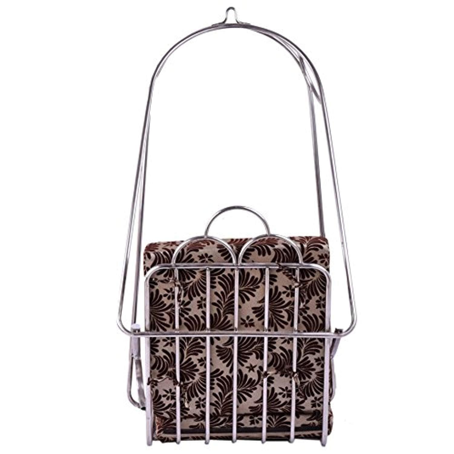 IRA Swing Chair Zula Hammock Jumbo Stainless Steel With Cushion (Brown) - IRA Furniture