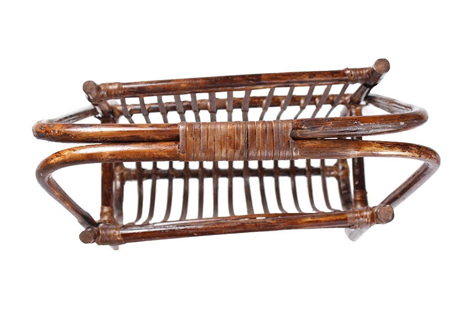 IRA Rattan Modern U- Shaped Magazine Rack - IRA Furniture