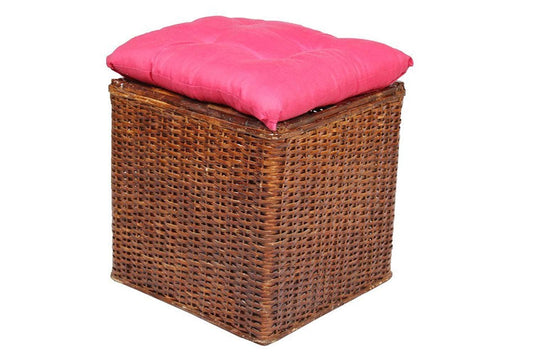 IRA Wicker Square Pouffe(Stool) - IRA Furniture