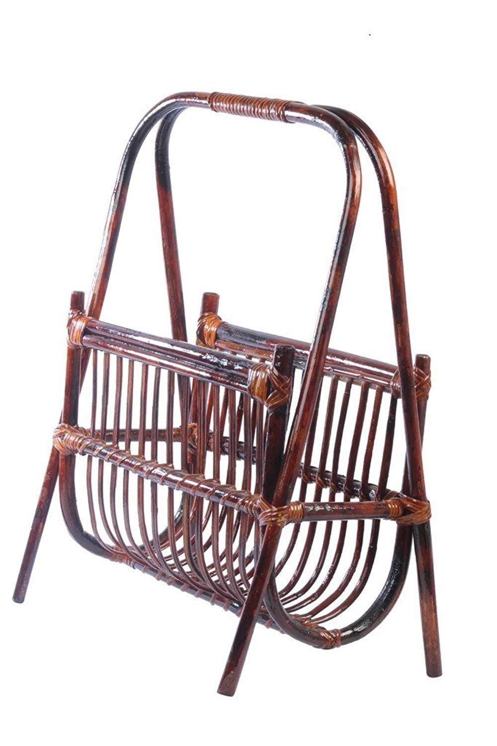 IRA Rattan Modern U- Shaped Magazine Rack - IRA Furniture