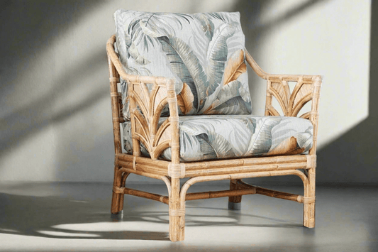 IRA Natural Cane Chair Full View - Wicker India