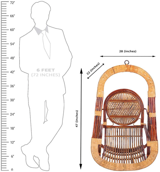 Sun Designer Swing Side View - IRA Furniture Brown India