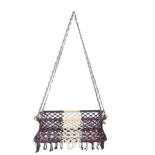 IRA Rope Baby Ghodiyu Cradle Front View - Swing Palna India