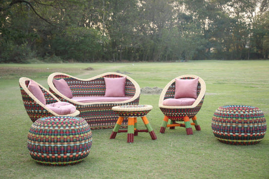 IRA Wedding Events Colorful Bohemian Sofa Set | IRA Colorful Bohemian Sofa Set – Vibrant Wedding & Event Decor Furniture