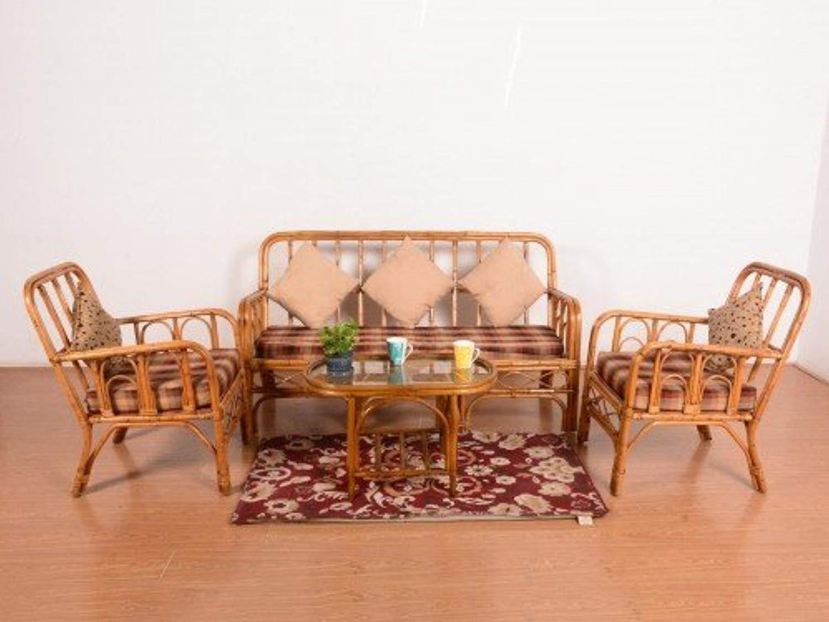 Bamboo sofa set hotsell
