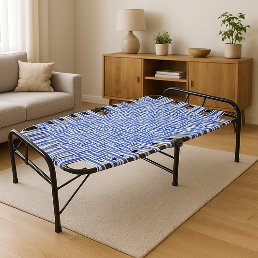 IRA Single Size Folding Bed (Black) - Durable, Space-Saving, and Comfortable Folding Bed for Living Rooms, Bedrooms, and Guest Rooms