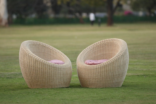 IRA 2 Chairs (Glossy Finish, Honey)