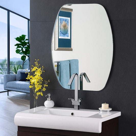 IRA Frameless Mirror 18x24 Inch Online – Best Wall Mirror for Bathroom, Bedroom, & Home Décor