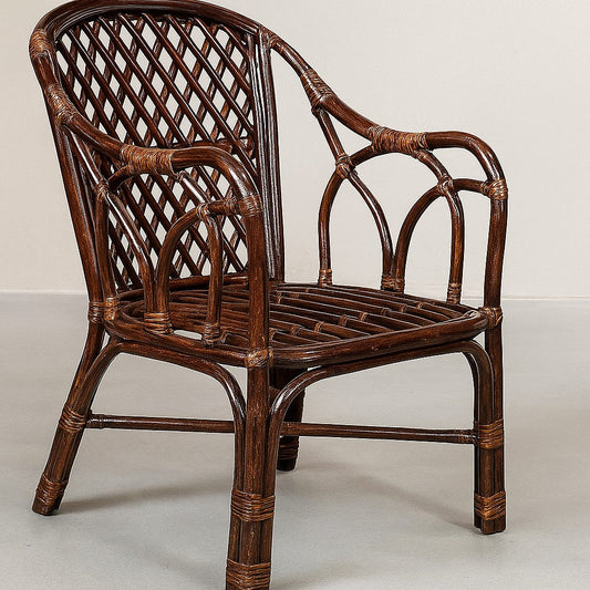 IRA Brown Chair Made Of Rattan & Wicker