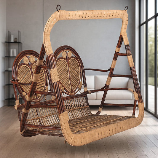IRA Couple Family 2 Seater Swing (Brown)