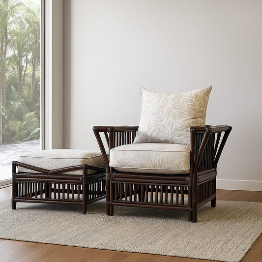 IRA Dark Brown Wash President Armchair