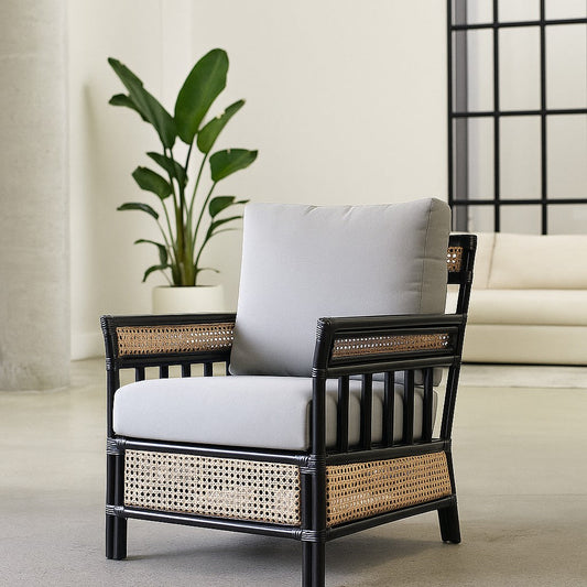 IRA Garden Chairs Hand Weaved – Rattan Garden Chairs for Outdoor Seating | Cane Chairs for Balcony & Patio