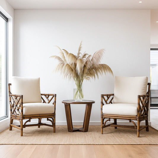 IRA Natural Armchair Set