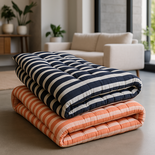 IRA Multicolor Medium Soft Cotton Mattress (72x36x4 Inches) – Premium Quality Wool Blend Mattress for Comfortable Sleep and Health Benefits