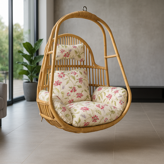 IRA Hanging Chair Cushion, Cushions for Hanging Egg Chair, Washable Swing Chair Cushion, Thicken Patio Hanging Egg Chair Pad, Garden Hanging Basket Chair Seat (Only Cushion)