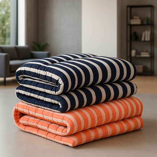 IRA Multicolor Medium Soft Cotton Mattress (72x36x4 Inches) – Premium Quality Wool Blend Mattress for Comfortable Sleep and Health Benefits