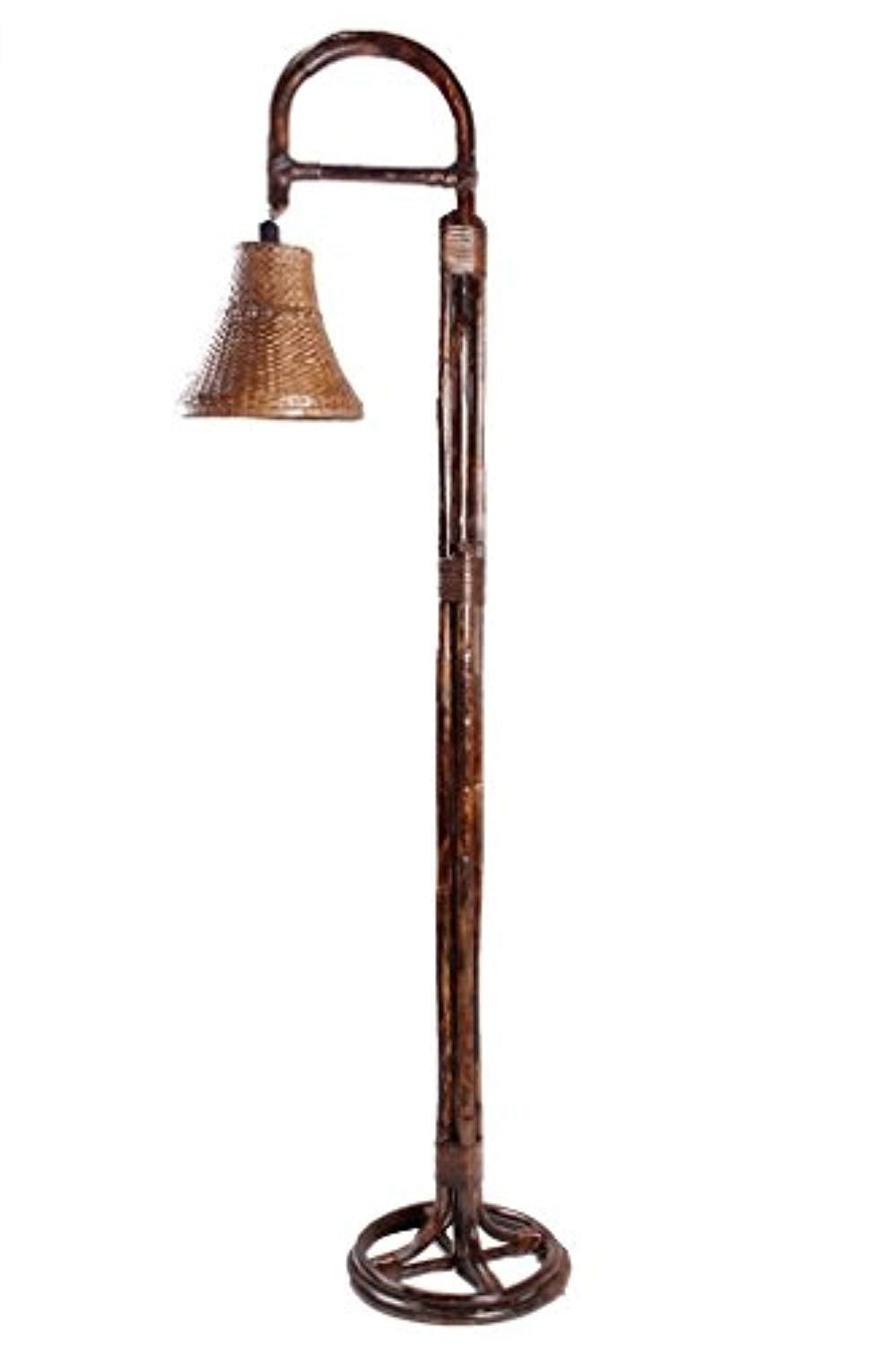 IRA Rattan Vintage Style Floor Lamp - IRA Furniture