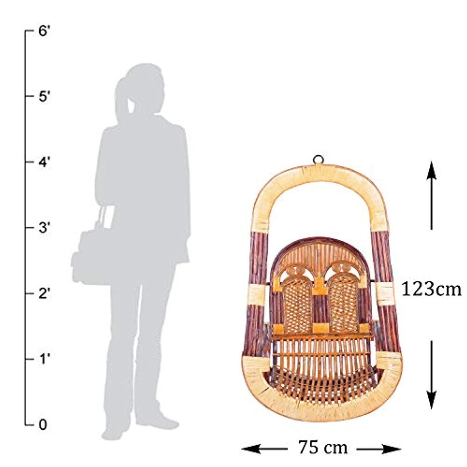 IRA Jumbo Heavy Weight Hand Made Cane Swing (Brown) - IRA Furniture